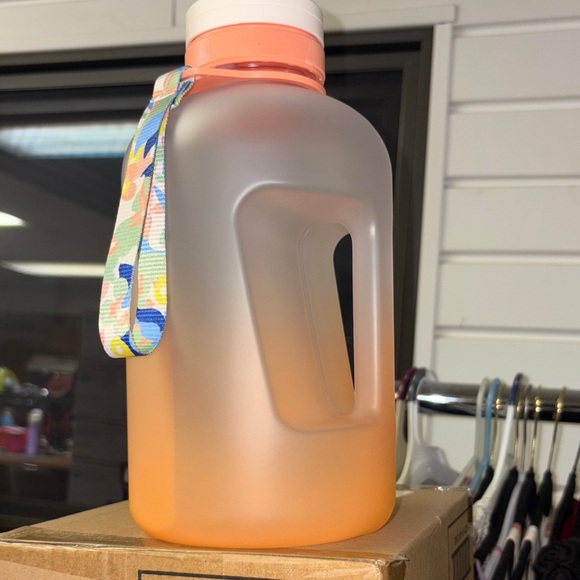 Room Essentials Other - 5/$10 Room Essentials Frosted Orange Water Jug with Handle